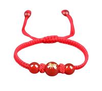 HAISENG Bracelet en corde rouge réglable avec breloque en forme d'animal tressé adapté aux bonnes fortunes et styles uniques