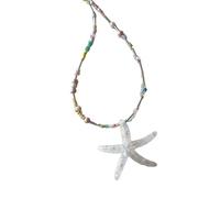 HAISENG Collier avec pendentif en forme d'étoile de mer tendance - Collier réglable en forme d'animal - Ajoutez du charme à toutes les tenues - Accessoires de mode, taille unique, Comme décrit, Comme