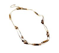 HAISENG Collier avec pendentif soleil avec pierre naturelle et chaîne en acier inoxydable pour un usage quotidien, taille unique, Comme décrit, Comme décrit.