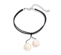 HAISENG Collier élégant avec longueur réglable - Magnifique/chaîne de cheville délicate - Franges délicates en coquillage de conque - Bijoux tendance - Franges créatives pour femmes et filles, taille