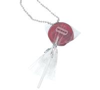 HAISENG Collier élégant avec pendentif sucette, résistant à la décoloration, chaîne réglable en forme de fruits artificiels, chaîne de clavicule polyvalente, taille unique, Comme décrit, Comme décrit.
