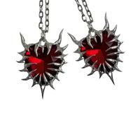 HAISENG Collier élégant en alliage avec pendentif en forme de cœur - Bijou unique pour exprimer l'amour - Collier tendance pour couple