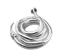 HAISENG Collier ras du cou punk serpent unique flexible multicouche en métal bijoux pour femmes serpent pliable torsadé