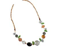 HAISENG Collier ras du cou sophistiqué en perles florales légères 13 g Chaîne réglable Styles naturels Bijoux Collier à fleurs facile à utiliser