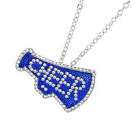 HAISENG Collier sur le thème des pom-pom girls avec pierres étincelantes - Collier réglable confortable et décontracté pour femmes et filles - Collier avec strass, taille unique, Comme décrit, Comme