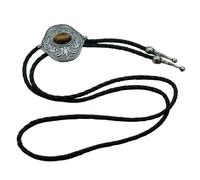 HAISENG Cravate Bolo avec pierres précieuses délicates - Cravate de cowboy - Breloque western sculptée - Pour chemise, jean, bolo pour femme, E, taille unique