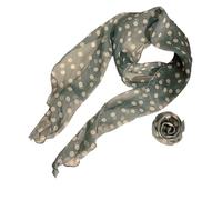 HAISENG Écharpe élégante en soie à pois - Longue écharpe en soie - Pour femme - Convient pour diverses occasions - Accessoire d'événement tendance, G, taille unique