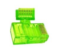 HAISENG Lot de 100 connecteurs Cat5 RJ45 transparents pour corps solides et câbles Ethernet