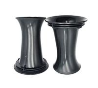HAISENG Lot de 2 caissons de basses 99 x 160 mm pour tube inversé pour haut-parleur Noir