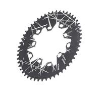 HAISENG Plateau ovale en alliage d'aluminium pour vélos de route pliants ovales 52T/54T/56T/58T/60T