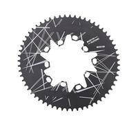 HAISENG Plateau ovale en alliage d'aluminium pour vélos de route pliants ovales 52T/54T/56T/58T/60T
