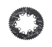 HAISENG Plateau ovale en alliage d'aluminium pour vélos de route pliants ovales 52T/54T/56T/58T/60T