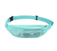 HAISENG Sac de plage en maille, sac à main à bandoulière transparent, bretelles réglables, fermeture éclair, pour concert, événement sportif, petit avec poches pour sac fourre-tout de voyage, bleu