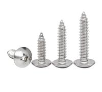 HAISHANG 20 Pièces M3x30mm Vis à Bois Acier Inoxydable Tête Ronde - Vis Autotaraudeuses Cruciformes, Tête de Champignon, Fixations