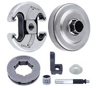 Haishine .325" Pignon de tambour d'embrayage La pompe à huile Kit d'engrenage à vis sans fin pour Husqvarna 340 345 346XP 350 353 Tronçonneuse Pièces de rechange