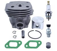 Haishine 47 mm Cylindre Piston avec Joint Kit pour Husqvarna 359 357XP 357 Tronçonneuse Valve décompression
