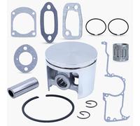 Haishine 50mm Piston de Tronçonneuse Segments de Piston pour Husqvarna 266 268 Scie À Chaîne Moteur Pièces OEM de Rechange pour Tronçonneuse 501 52 26-04 avec Rouleau à Aiguilles Jeu de Joints