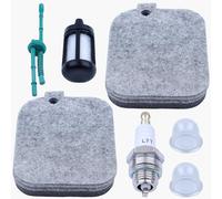Haishine BG55 Air Filter for Stihl BG 55 BG85 SH85 BG65 SH55 BG45 Leaf Blower Parts 4229 120 1800 Tune Up Kit Air Cleaner Fuel Line Filter Primer Bulb Spark Plug (2 Paquet)