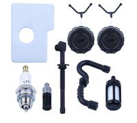 Haishine Bouchon d'essence avec kit de bougie d'allumage pour filtre à carburant pour huile et air pour Stihl MS180 MS170 017 018 Pièces de rechange