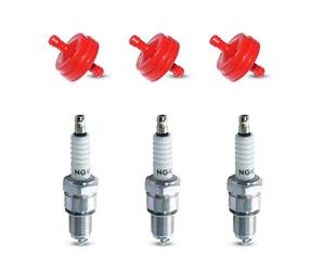 Haishine Bougie d'Allumage Universelle NGK BP5ES pour Moteurs de Tondeuse à Gazon pour Bosch Champion Brisk Daihatsu Citroën MTD Brisk Enker Denso Générateur Tracteur Go Kart Mini Vélo (3 Pièces)