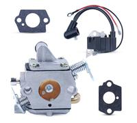 Haishine Carburateur Kit pour Stihl MS170 MS180 Pièces de Rechange 1130 120 0603 avec Bobine d'Allumage Convient pour Tronçonneuse