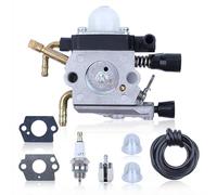 Haishine Carburateur pour Stihl HS81 HS81R HS81RC HS86 HS86R HS86T Tondeuse à gazon Taille-haie Remplacement ZAMA C1Q-S225 avce Bougie Tuyau d'huile Filtre à Essence 4237 120 0606