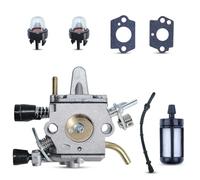 Haishine Carburateur Tuyau de Carburant Kit Poires d'amorçage pour STIHL FS120 FS120R FS200 FS200R FS020 FS202 FS250 FS300 FS350 Tondeuse Débroussailleuse