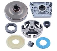 Haishine Embrayage Tambour Pompe à huile Engrenage à vis sans fin Rondelle de protection anti-poussière pour Husqvarna 268 272 66 61 Tronçonneuse 3/8 "-7T Roulement à aiguilles