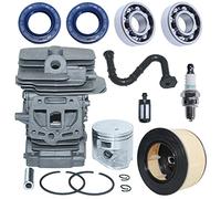 Haishine Kit de Cylindre 44mm Cylindre Piston pour STIHL MS251 MS271 MS291 MS170, MS171, MS180, MS181 Tronçonneuse pour Husqvarna 250 268 avec CM5H Bougie d'Allumage etc