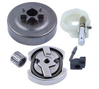 Haishine Kit de roulement de cage de graisseur de pompe à huile de tambour d’embrayage .325 "7T pour Husqvarna 142 141 137 136 36 41 Pièces de tronçonneuse