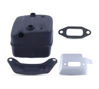 Haishine Kit de silencieux d'échappement Silent Block Silent/Silencer pour Husqvarna 362 365 371 372 385 390 Pour Jonsered 2165 2171 Scie à chaîne