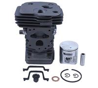 Haishine Kit Joint de Piston pour Cylindre 42MM pour Husqvarna 445 445e 450, 450 Rancher 45,7 CC Pièces de Moteur de tronçonneuse 544119902