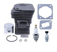 Haishine Nikasil - Kit de soupape de décompression à Anneau de Piston plaqué de 42 mm pour Husqvarna 340 345 E/EPA 350EPA Scie à chaîne 503870276,50387070274