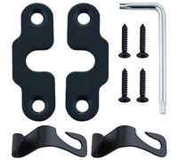 Haishine Pare Soleil Kit de Réparation, pour Jeep Wrangler JK 2018/ Wrangler 2018-2022/ Gladiator 2020-2022 Clip de Visière en Aluminium Très Résistant Accessoires 2PCS