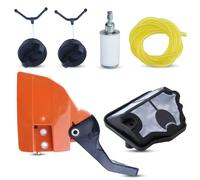 Haishine Pignon Kit d'embrayage de chaîne de frein à chaîne côté couvercle pour Husqvarna 142 141 137 136 tronçonneuse 530054802, 544097901