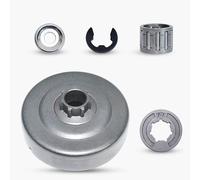 Haishine Tambour d'embrayage P7Jante de pignon pour STIHL MS170 MS180 MS250 MS251 017 018 021 02 Tronçonneuse Remplacement Pièces avec Roulement à aiguilles Rondelle E-Clip 9512 933 2260