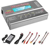 Haisito 80W 6A Chargeur de Balance Déchargeur pour Batterie LiPo/Li-ION/Life (1-6S), NiMH/NiCd (1-15S), Chargeur de Balance Rc Hobby LED avec Adaptateur Secteur
