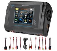 Haisito LiPo Chargeur tactile Dual Balance Chargeur déchargeur AC 150 W DC 240 W 10 A pour batterie Li-ion NiCd NiMH LiHV PB Smart