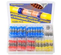 Haisstronica Lot de 120 connecteurs thermorétractables de qualité marine pour électricité, stéréo et protection contre la corrosion et les intempéries