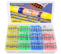 Haisstronica Lot de 340 connecteurs étanches à souder Bornes de raccordement pour marine et électrique avec résistance