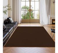 HaiTaoSy Tapis Salon Moderne, Moelleux à Poils Longs, Tapis Lavable en Machine, Dessous Antidérapant, Ne Perd Pas Ses Poils, pour Entree Lnterieur, Chambre, Couloir, 40x100cm, Brun café