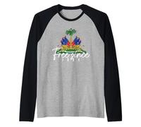 Haïti Drapeau Haïtiens Manche Raglan