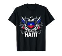 Haïti Haiti Racines Haïtiennes Patrimoine Haïtien Fiers Drapeau Haïtien T-Shirt