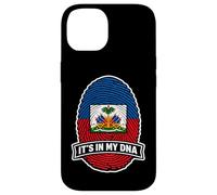 Haiti It's in My DNA Drapeau haïtien avec Empreintes digitales Coque pour iPhone 14