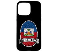 Haiti It's in My DNA Drapeau haïtien avec Empreintes digitales Coque pour iPhone 15 Pro Max