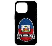 Haiti It's in My DNA Drapeau haïtien avec Empreintes digitales Coque pour iPhone 16 Pro