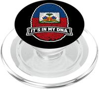 Haiti It's in My DNA Drapeau haïtien avec Empreintes digitales PopSockets PopGrip pour MagSafe