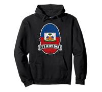 Haiti It's in My DNA Drapeau haïtien avec Empreintes digitales Sweat à Capuche