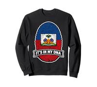 Haiti It's in My DNA Drapeau haïtien avec Empreintes digitales Sweatshirt