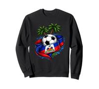Haiti Soccer 2026 Drapeau haïtien pour Fan de Football des Caraïbes Sweatshirt